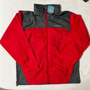 Columbia Rain Jacket w/ Packable Hood -- L
